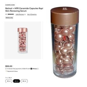 Elizabeth Arden Retinol + HPR Ceramide Capsules Rapid Skin Renewing Serum 60 ct